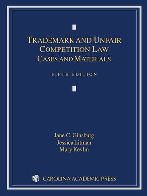 cover image of Trademark and Unfair Competition Law